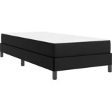  Krevetna konstrukcija s madracem Crna 100 x 200 cm tkanina | shoptok.hr