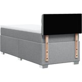 Box spring krevet s madracem svjetlosivi 90x190 cm od tkanine | shoptok.hr
