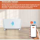 SHX PKV2400W Dizajn konvektor 2400 2 vata, stupnja grijanja (1200/2400 vata) moderan grijalac | shoptok.hr