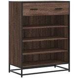 Maison Chic Omarica za obutev - Kopa za čevlje rjavi hrast 75x38x97,5 cm inž. les in kovina, (21777313) Cene