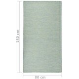  Vanjski tepih ravnog tkanja 80 x 150 cm tirkizni - Tirkizna 80 x 150 cm | shoptok.hr