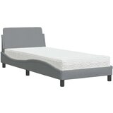  Krevet s madracem svjetlosivi 80x200cm tkanina | shoptok.hr