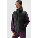 4f Padded Sleeveless Jacket With Synthetic Filling Black WAW24TVJ | Shoptok.si