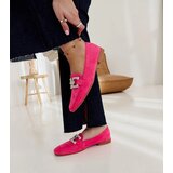 Gemre Pink loafers decorated with a chain Kuens | Shoptok.si