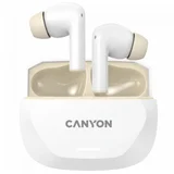 headset hexagon 7 tws anc+enc wireless charge white beige CNS-TWS7WB