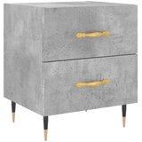  Noćni ormarići 2 kom boja betona 40x35x47,5cm konstruirano drvo | shoptok.hr
