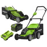 GREENWORKS G40LM41K4 akumulatorska kosilica 40v, 41 cm, sa punjačem i baterijom | shoptok.hr