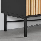 Mömax nizka omarica madrid, črna, bambus | Shoptok.si