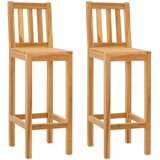  Barski stolac 2 pcs Neprerađeno 35 x 45 x 110 cm | shoptok.hr