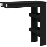  Barski Stol za Zid s policom Crni hrast 102 x 45 x 103,5 cm | shoptok.hr