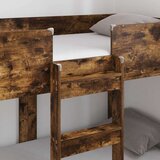  Krevet na kat za djecu s madracem Dimljeni hrast 90 x 160 cm | shoptok.hr