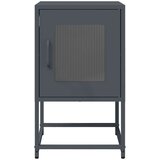 vidaXL Nočna omarica antracit 36x39x60,5 cm Hladno valjano jeklo | Shoptok.si