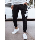 DStreet Spodnie męskie dresowe bojówki czarne | shoptok.hr