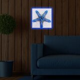  Slika sa led osvetljenjem zvezda plava 28x28cm | ePonuda.com