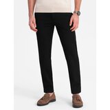 Ombre Men's smart chino pants SLIM FIT - black | Eponuda.ba