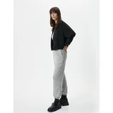 Koton Jogger Sweatpants with Elastic Waist and Pocket Detail