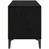 TV ormar Crni hrast 100 x 34 5 x 44 5 cm Obrađeno drvo i čelik | shoptok.hr