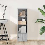vidaXL Knjižna omara siva sonoma 31x24x102 cm inženirski les | Shoptok.si