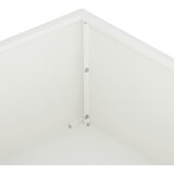  Vrtna saksija Bijela 80 x 80 x 20 cm Čelična vrata | shoptok.hr