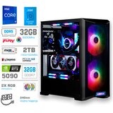 MEGA Računalnik TWR S10 i9-14900K/RTX5090/32GB-DDR5/2TB-4.0/1000W/Brez OS/črna RGB, (5000130856) | Shoptok.si
