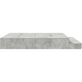  Postelja za shranjevanje betonsko siva 180 x 200 cm, (22103328) | Shoptok.si