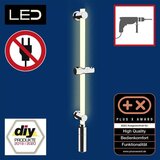 Wenko Stenski drsni drog za tuš v srebrni barvi 74 cm LED – | Shoptok.si