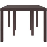  Stol za vrt Smeđa 200 x 100 x 73 cm poliratan | Eponuda.com