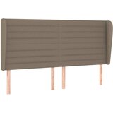 Maison Chic posteljno vzglavje - vzglavna omarica - nočna omarica z ušesi taupe 203x23x118/128 cm blago, (21711990) Cene