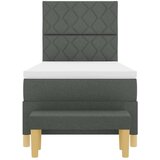  Krevet s opruga kutije Tamno siva 190 x 90 cm tkanina | shoptok.hr