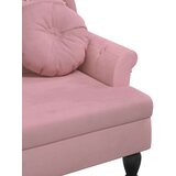  Klupa s jastucima Ružičasta 120 5 x 65 x 75 cm baršunasta | shoptok.hr