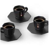 Bialetti skodelice za espresso, osmerokotne, 4 delni set - črna/baker Cene