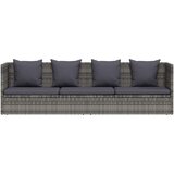  Vrtni ležaj sivi 200 x x 60 cm od poliratana | Eponuda.com
