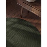Vikosa Temno zelena ročno tkana volnena okrogla preproga ø 200 cm Arcura – | Shoptok.si