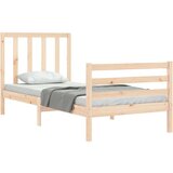  Kreveta s uzglavljem 90 x 200 cm od masivnog drva | shoptok.hr