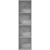  Regal za knjige boja betona 40x30x152 cm konstruirano drvo | Eponuda.com