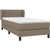  Krevet s oprugama i madracem smeđesivi 100 x 200 cm od tkanine | shoptok.hr