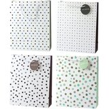 Classic Polka Dot Gift Bag with Just For You Pendant 32 x 26 x 10 cm | Shoptok.si