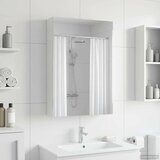  Kopalniška ogledalna omara s polico Bela 40 x 10,5 x 60,5 cm, (5000233227) | Shoptok.si