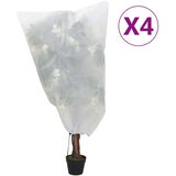 vidaXL Navlake od flisa za biljke s vezicom 4 kom 70 g/m² 0 8 x 0 8 m | shoptok.hr
