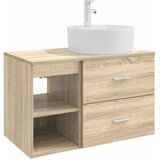 vidaXL Komplet pohištva za kopalnico 2 pcs Sonoma hrast Inženirski les, (5000246093) | Shoptok.si