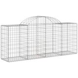  Lučne gabionske košare 25 kom 200x50x80/100cm pocinčano željezo | shoptok.hr
