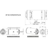 Termorad bojler inox BT-60 horizontalni beli | ePonuda.com
