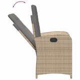  3-dijelni bistro set s jastucima miješane bež boje poliratan | shoptok.hr