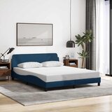  Okvir kreveta s uzglavljem Dover plavi 160x200 cm tkanine | shoptok.hr