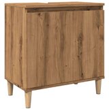 vidaXL Omarica za umivalnik artisan hrast 58x33x60 cm inženirski les | Shoptok.si