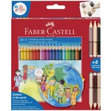 Faber-castell barv. fc grip otroci sveta