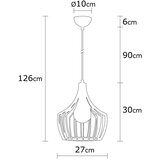 Opviq lights Luster Mesopotamya-N-1278, 126 cm, 27 cm, E27 | Eponuda.ba