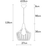 Opviq lights Viseća svjetiljka u bakrenoj boji s metalnim sjenilom ø 27 cm Mezopotamya – | shoptok.hr
