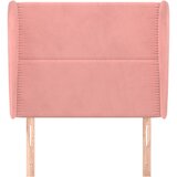  Uzglavlje s ušima ružičasto 83 x 23 x 118/128 cm baršunasto | shoptok.hr