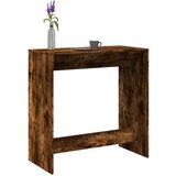 vidaXL Barska miza dimljeni hrast 102x50x103,5 cm inženirski les Cene